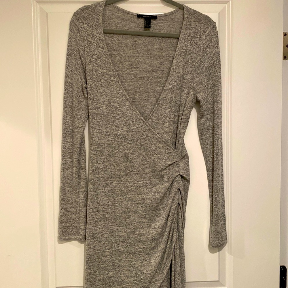Forever 21 grey sweater dress